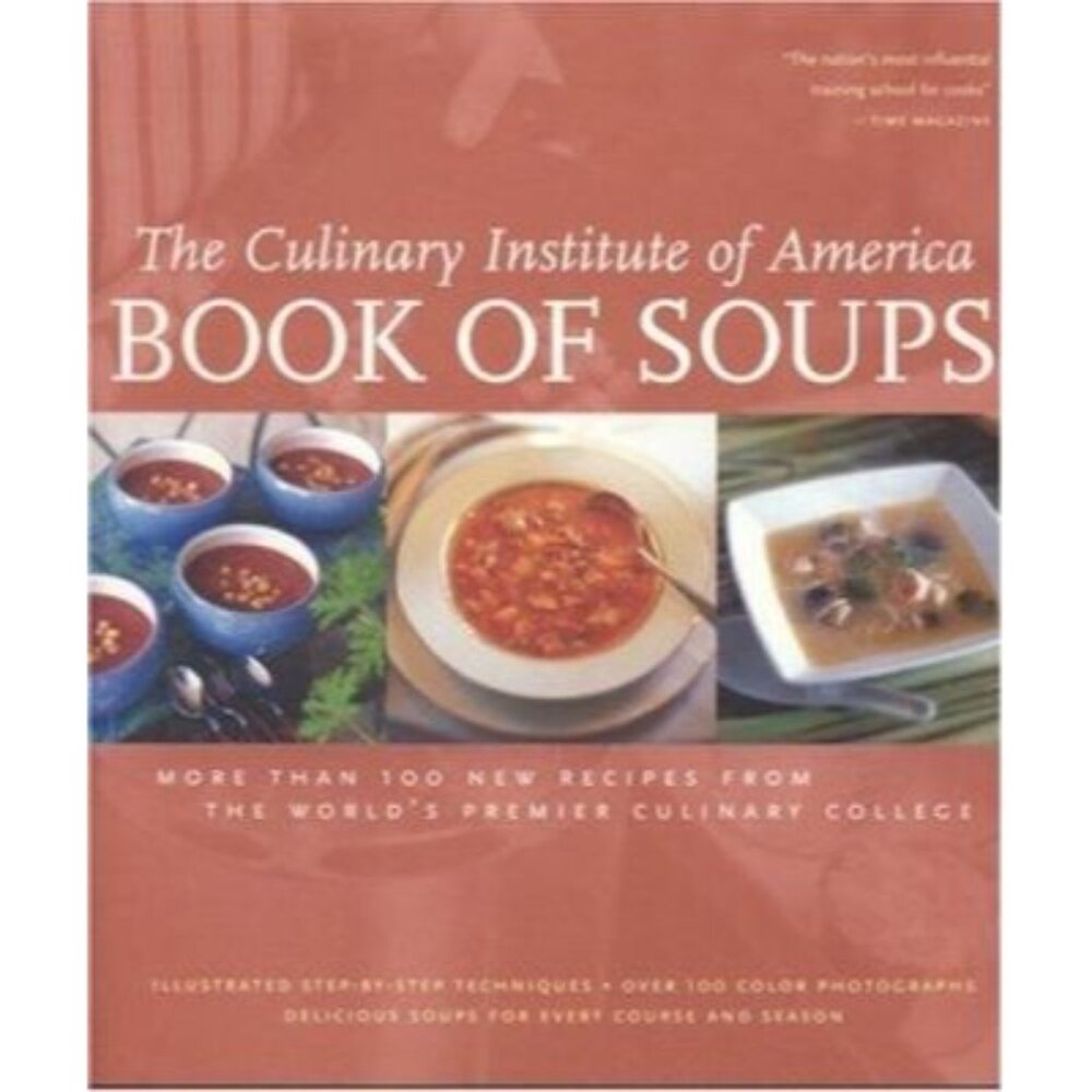 CIA Book of Soups Cookbook Adult OS Brown Good Hardcover Recipes